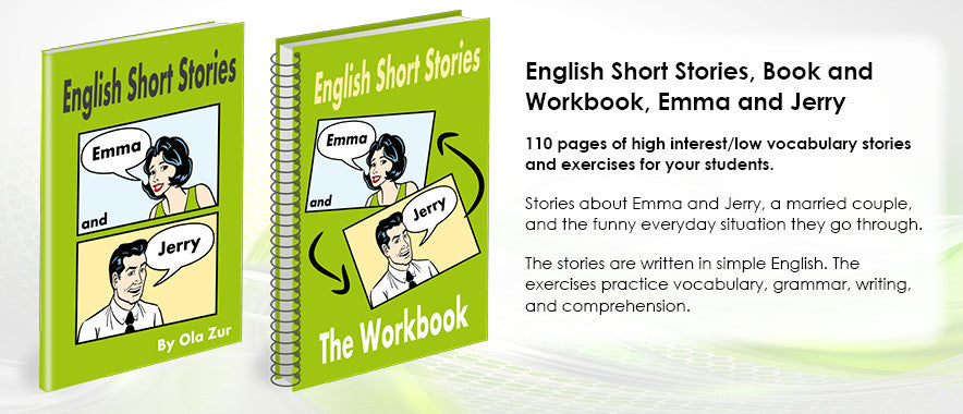 English Short Stories, Book and Workbook, Emma and Jerry